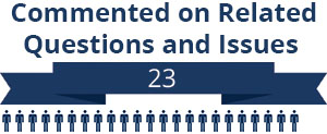 23 citizens commented on related questions or issues