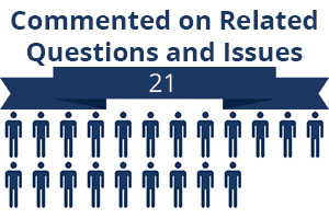 21 citizens commented on related questions or issues