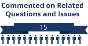 15 citizens commented on related questions or issues